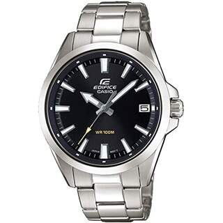 Casio Reloj analógico Edifice EFV-100 para hombre Negro / Plateado