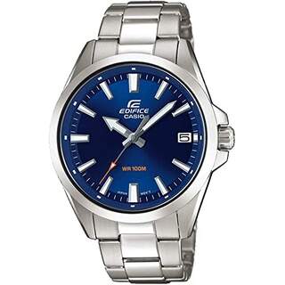 Casio Reloj analógico Edifice EFV-100 para hombre Azul / Plateado